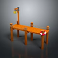 Scenic View Of Rustic Wooden Dock With Hanging Lantern And Lifebuoy