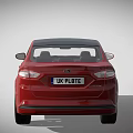 Red Modern Sedan With Sleek Exterior Design And Alloy Wheels
