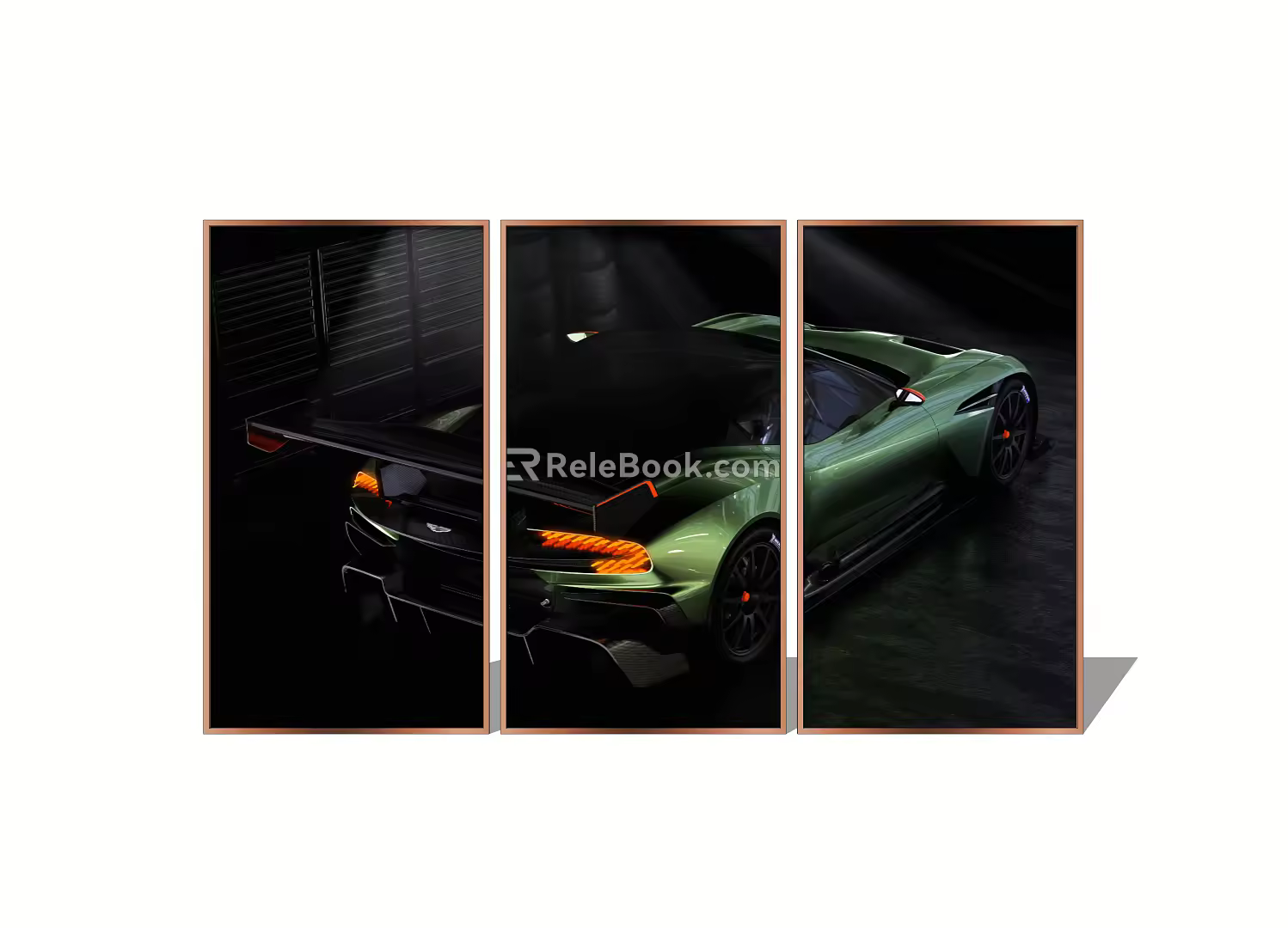 Modern decorative painting net red tremolo super car 3d model