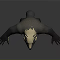 Badger 3D Model Standing With Open Arms Sharp Claws And Open Mouth