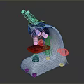 Laboratory Microscope With High Magnification For Observing Organ Tissues And Hair Samples