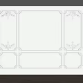 Jianou gypsum line gypsum line carved corner wall board modeling 3d model