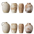 Handcrafted Rustic Ceramic Vessels with Textured Surfaces Earth Tones and Unique Designs