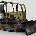 Dresser Vintage Bulldozer With Metal Tracks And Heavy Duty Front Blade
