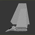 Futuristic Silver Spacecraft Model with Multiple Wings for Cosmic Exploration Missions