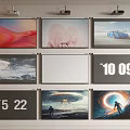 Projector screen 3d model