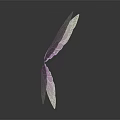 Elegant Modern Butterfly Wing Wall Decor With Purple White Gradient And Intricate Texture