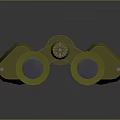 Yellow Military Style Binoculars High Quality Optical Equipment For Outdoor Use