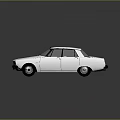 Classic White Vintage Car With Retro Exterior Design And Sleek Body Lines