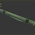 Silver Metallic Cylinder Tool With Black Grip And Smooth Reflective Surface