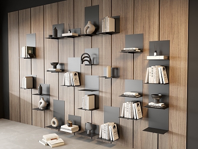 Modern Bookshelf Stereo Bookshelf Storage Rack model