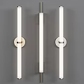 Modern Metal Wall Lamps with Long Strip Design in Gold and Silver Finish