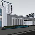 Modern Community Gate Modern Community Gate Modern Demonstration Zone Gate 3d model