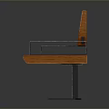 Brown Wooden Hook Rack With Multiple Black Hooks And Long Sturdy Design