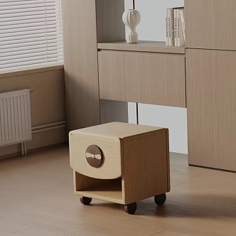 Modern bedside table 3d model