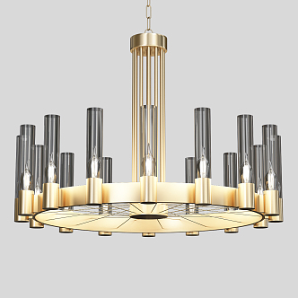 Modern chandelier 3d model