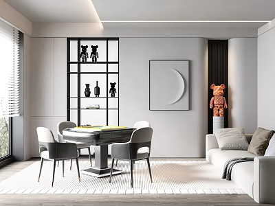 Modern Chess Room Chess Room Mahjong Room 3d model