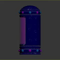 Cartoon Style Blue Lantern Featuring Purple Transparent Section And Pink Blue Dots Decorations