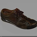 Retro Style Leather Casual Shoes With Unique Color And Lace Up Design