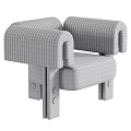 Brown Velvet Leisure Chair With Ribbed Armrests Padded Seat Wooden Legs And Metal Accents
