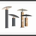 Modern lamp combination table lamp floor lamp combination 3d model