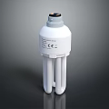 modern energy-saving lamp fluorescent lamp 3d model