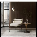 Modern Sofa Chair Fabric Leisure Sofa Chair 3d model