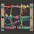 Colorful Wooden Bead Maze Educational Toy For Children With Wooden Base And Colorful Tracks