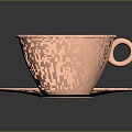 Modern Cup Pure Copper Tea Cup Metal Tea Cup Metal Cup 3d model