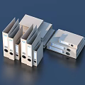 Beige File Folders For Office Organization With Upright Stacked Design And Reinforced Holes