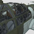 Camouflage Military Fighter Jet With Twin Engines And Cross Markings