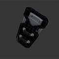 Black Electronic Device Component With Metal Housing Display Screen And Mounting Bolts