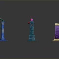 Columns Stone Columns Stone Columns Old Columns Roman Columns Roman Columns Classical Columns Greek Columns 3d model