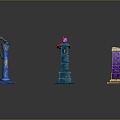 Columns Stone Columns Stone Columns Old Columns Roman Columns Roman Columns Classical Columns Greek Columns 3d model