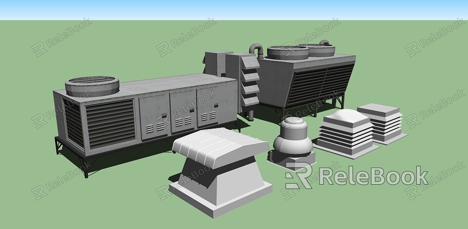 Building Roof Fire Fighting Equipment Commercial Building HVAC Package model