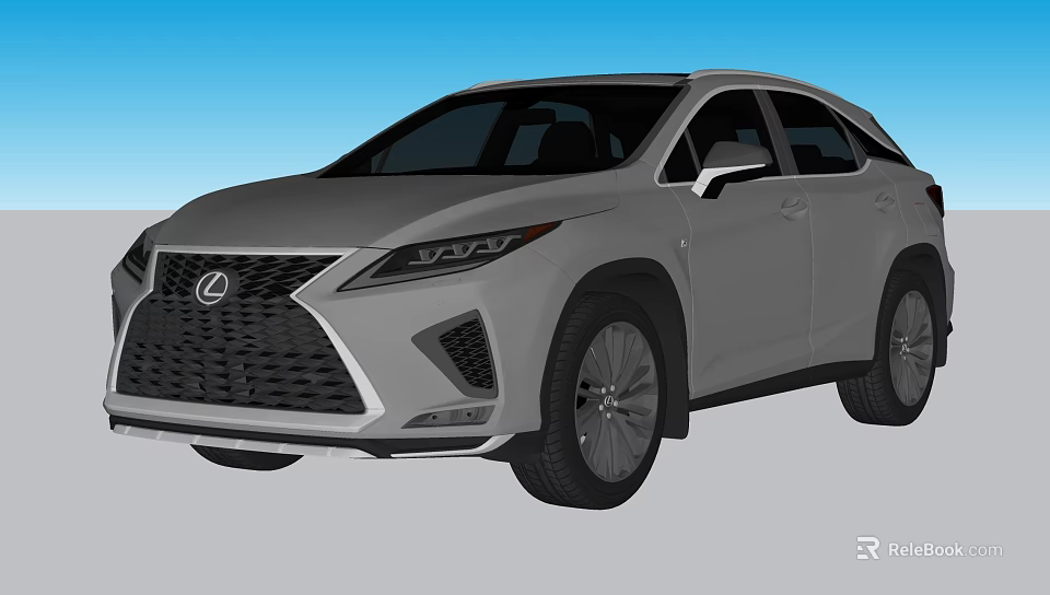 Lexus SUV Modern Front Grille Sleek Headlights And Sporty Exterior Design 3d model 