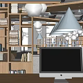 Library Tooling Books Bookshelf Book Bar Reading Room Magazines Reading Comics 3d model