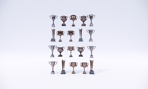 Modern Trophy Ornaments Art Crafts Quilt Holy Grail Cup 3d model