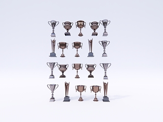 Modern Trophy Ornaments Art Crafts Quilt Holy Grail Cup 3d model