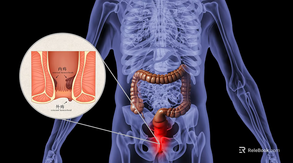 Medical Device for Human Anatomy Digestive System Intestines Highlighted Area Magnified Section Illustration 3d model 