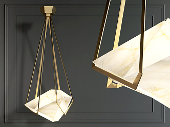 Light Luxury Chandelier 3d model