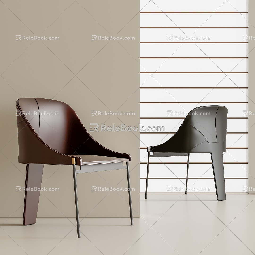 Modern single chair 3d model