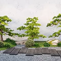 Pine Pohan Pine Moss Micro Topography Ting Step 3d model