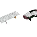 Modern Coffee Table With Elegant Marble Top And Metal Legs In Various Designs