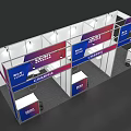 CESA Exhibition Booth Setup With Company Name Display And Tables Chairs