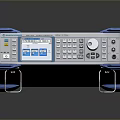 Electronic Test Instrument With Blue Casing White Panel Display Screen and Control Keypad