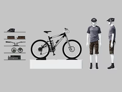 Modern Sporting Goods Sporting Goods Bicycle Model Window 3d model
