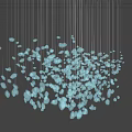 Modern Crystal Chandelier Featuring Numerous Decorative Hanging Crystals For Home Interiors