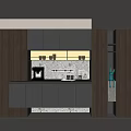 Modern Wine Cabinet Sideboard 3d model