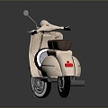 Scooter Motorcycle Two-wheeled Motocross Motorcycle Road Race Motorcycle Motor Vehicle 3d model